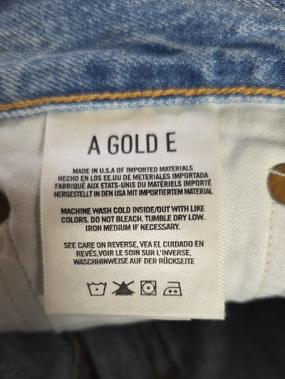 AGOLDE Jamie High Rise Distressed Light Wash Ankle Denim Jeans - Picture 7 of 9